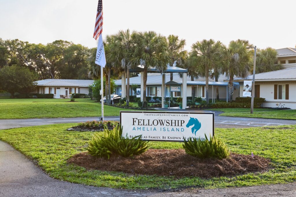 Fellowship Amelia Island entrance sign, Fernandina Beach, Florida